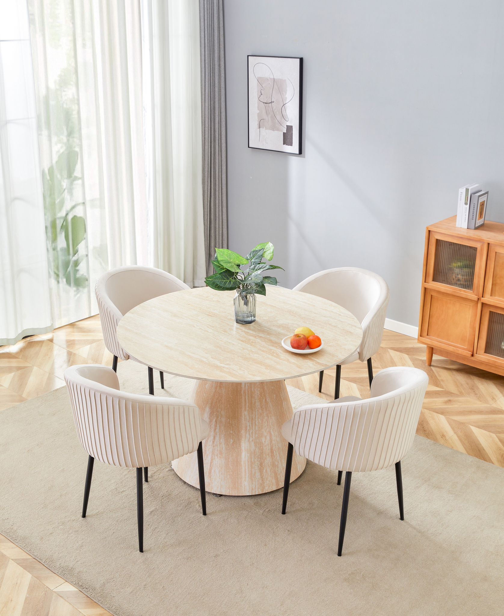 TABLE REPAS RONDE 'ROSALIA'