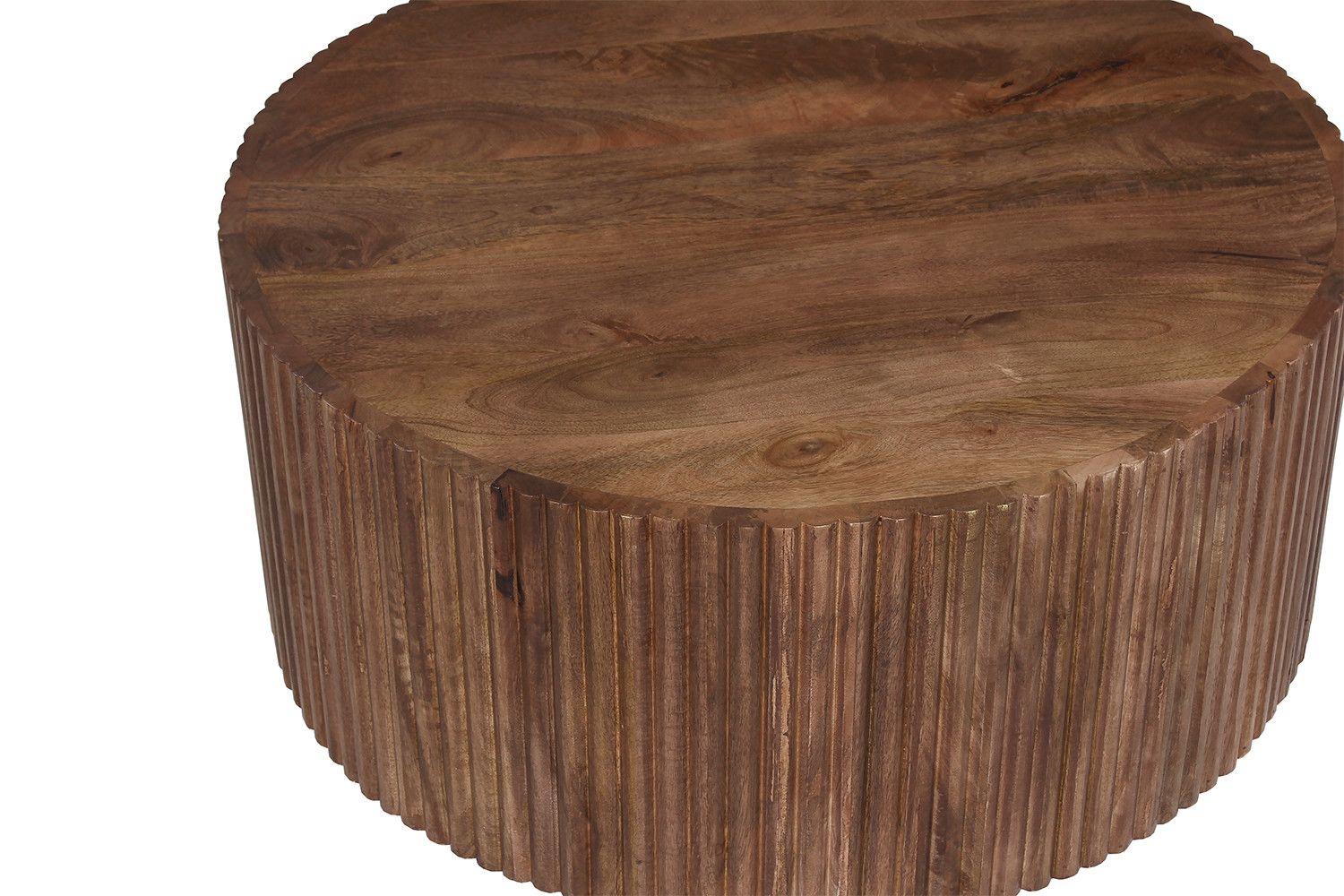 TABLE BASSE 'VICTOR' BOIS DE MANGUIER BRUN CLAIR