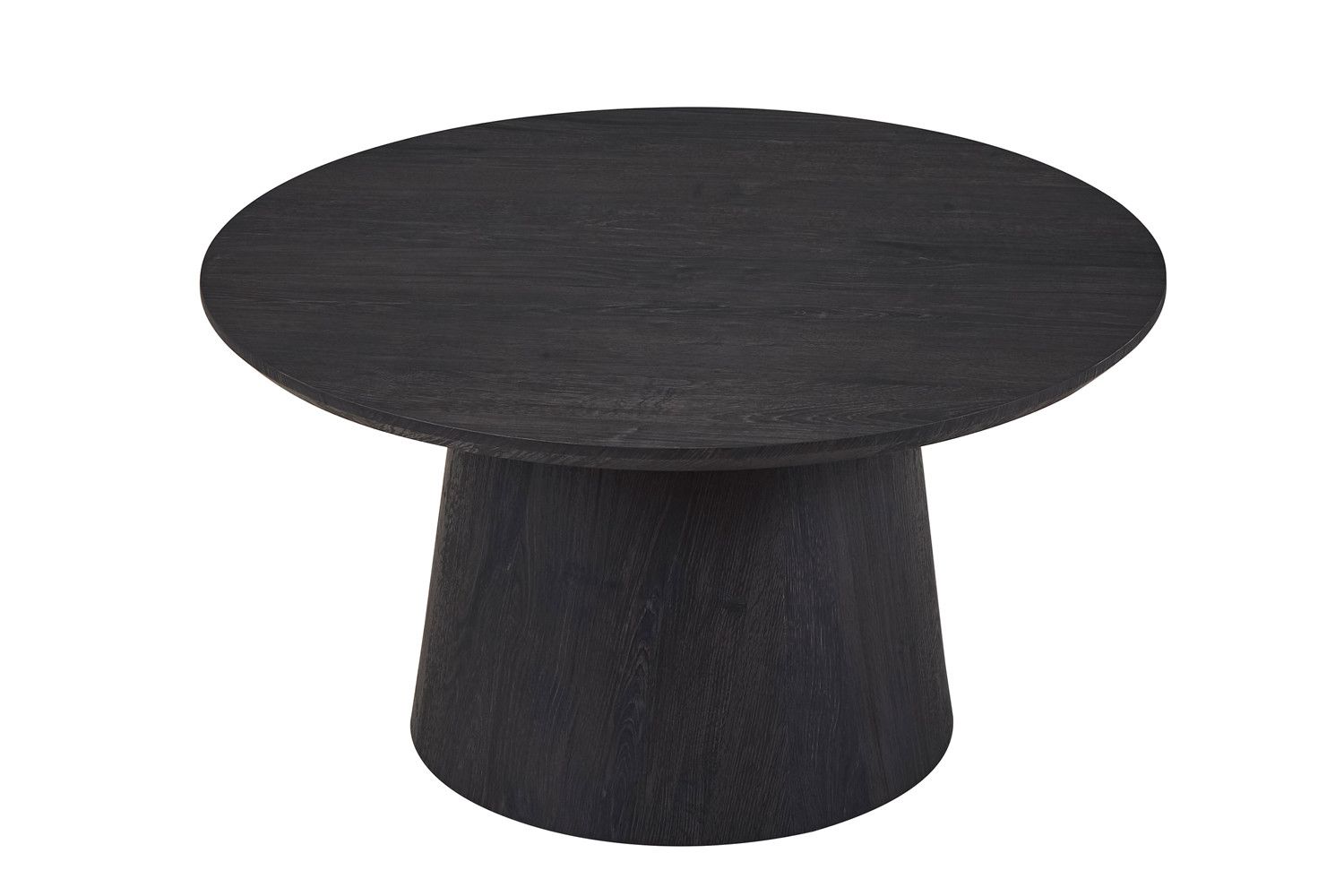 TABLE BASSE 'MIKLOS' RONDE 80CM ou 60 BRUN FONCÉ