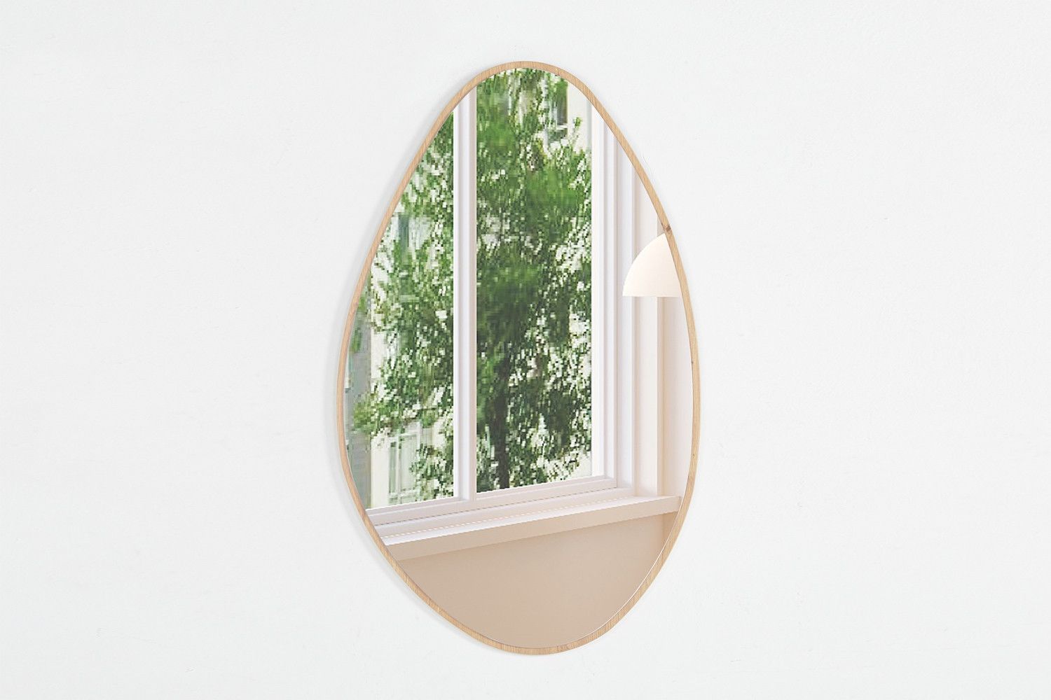 MIROIR 'RANA' 80X50 CHÊNE VIEILLI